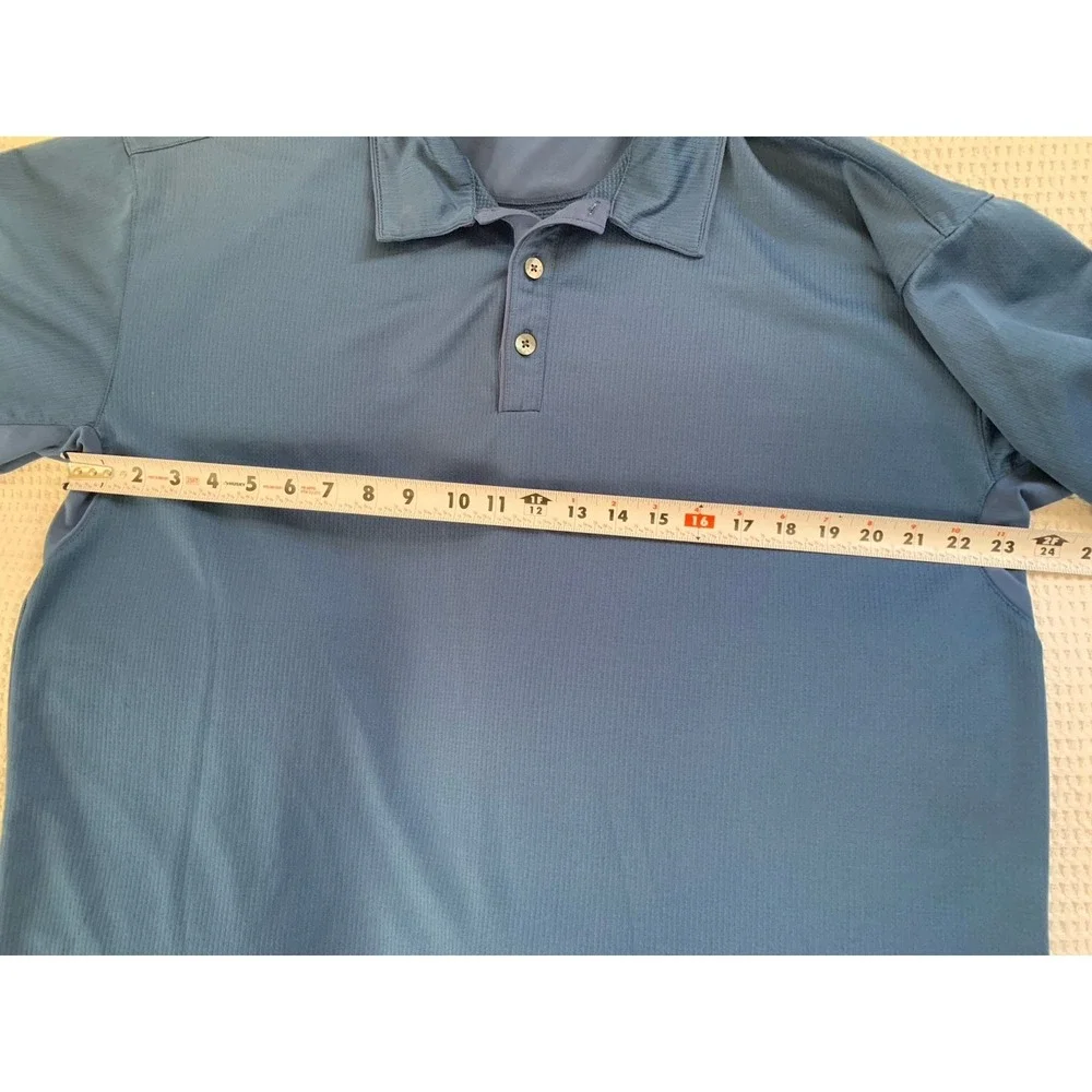 Nike Golf Nike Fit Dry Men XXL Blue Short Sleeve Polo 2XL